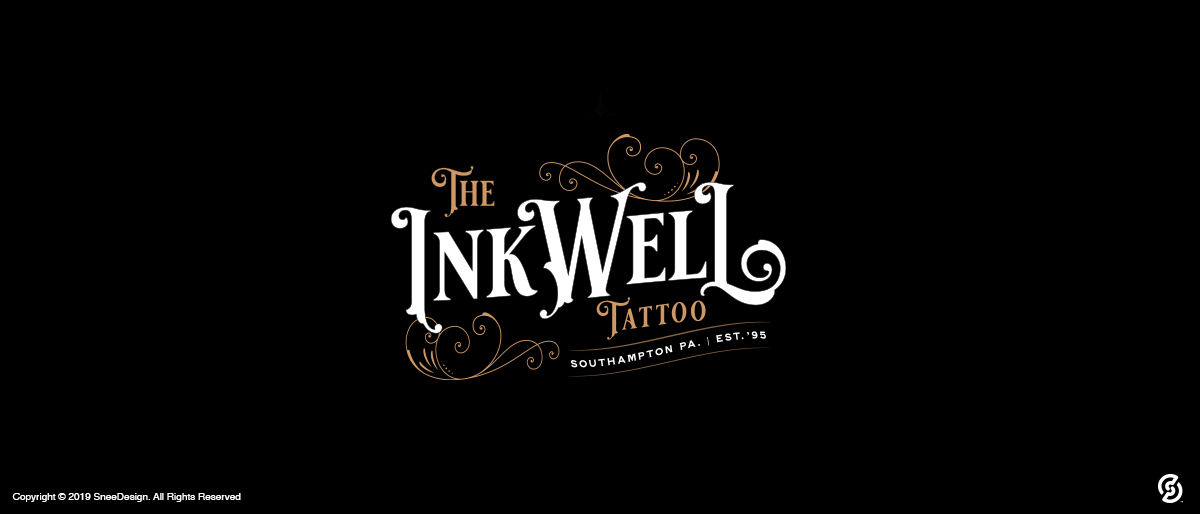 Logo and tee shirt design for Southampton Inkwell Tattoo